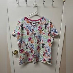 Women’s scrub top, excellent condition.